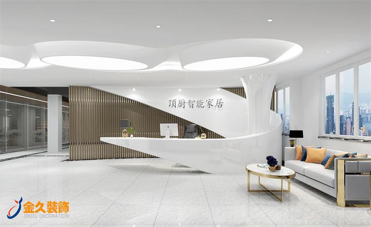 辦公室前臺裝飾用什么材料好？